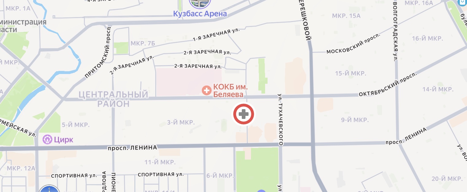 Клиника «Аврора», Октябрьский пр., 49 — на карте