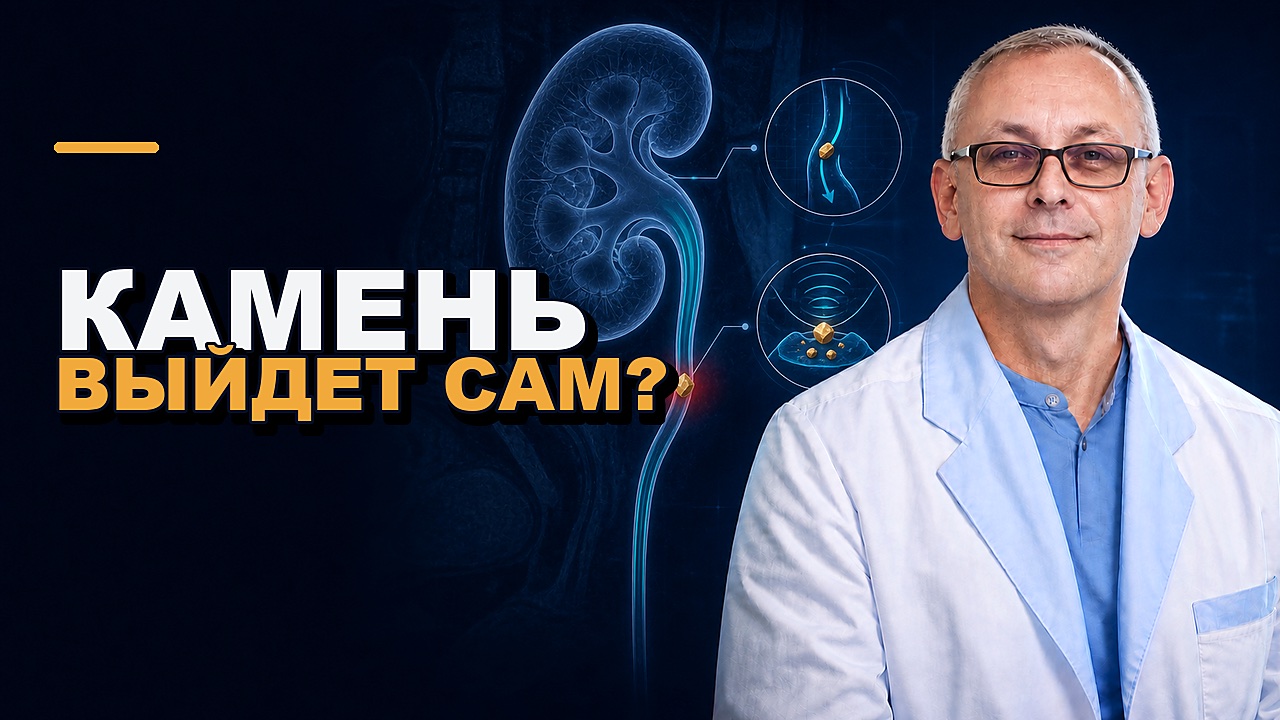 Обложка видео: Камень в почке: выйдет сам или нужна операция?