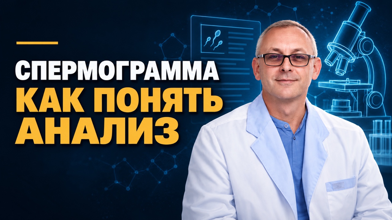 Обложка видео: Спермограмма: как подготовиться и понять результат