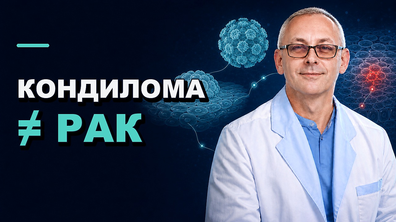 Обложка видео: Кондиломы и ВПЧ: почему это не одно и то же, что рак